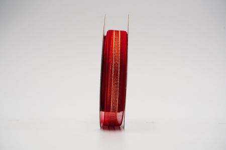 Ruban transparent à rayures dorées pailletées_K1476-K21-1_rouge